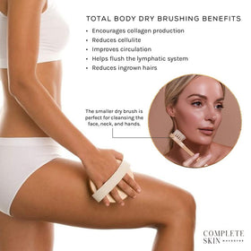 CSM mini face brush showing compact size for delicate exfoliation on facial areas.