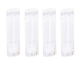 CTKcom oval lip balm tube with clear finish for portable lip care on the go