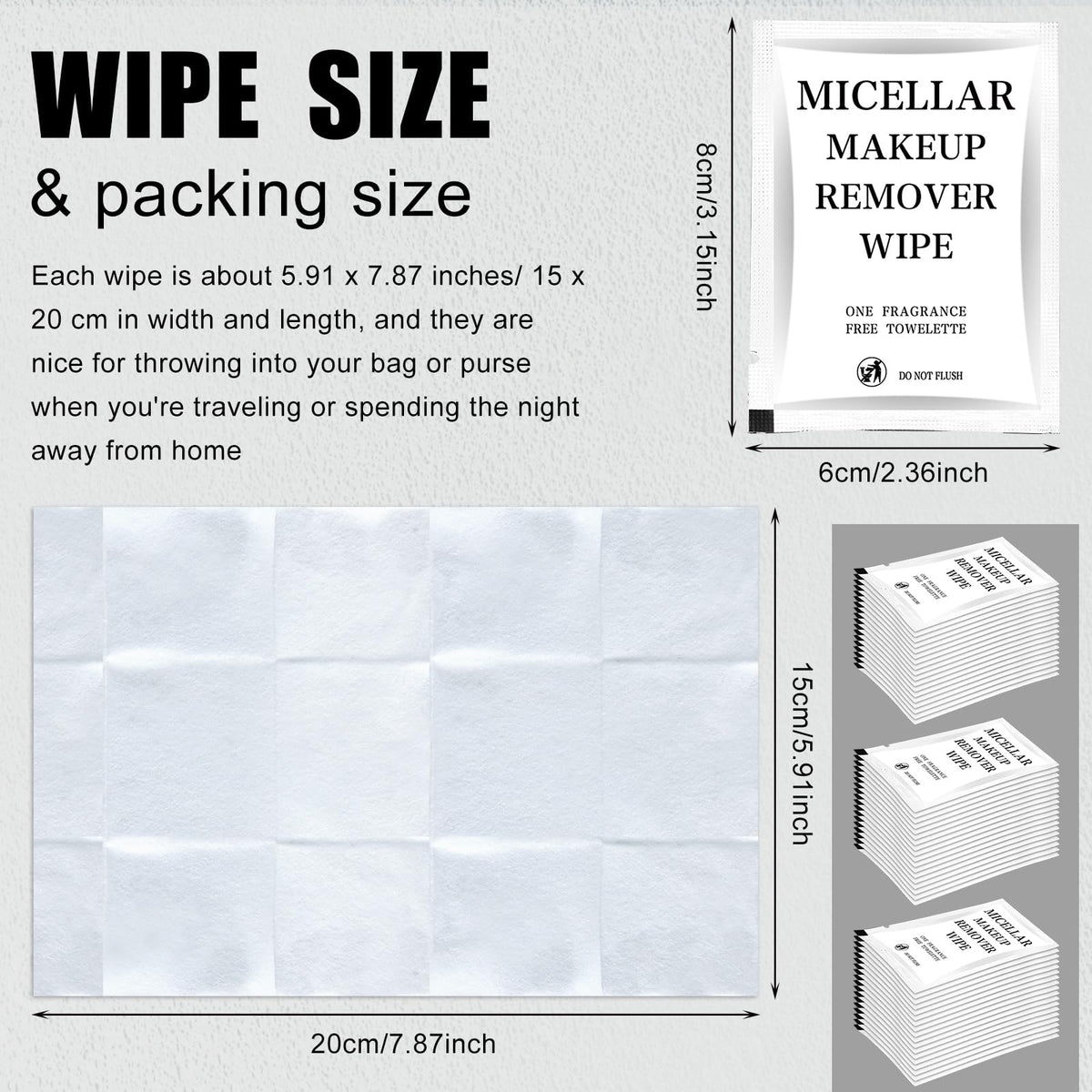 Ctosree individually wrapped wipes for quick, fresh use on the go.