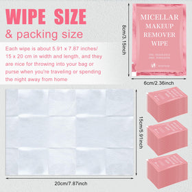 Ctosree makeup remover wipes travel pack designed for on-the-go cleansing.