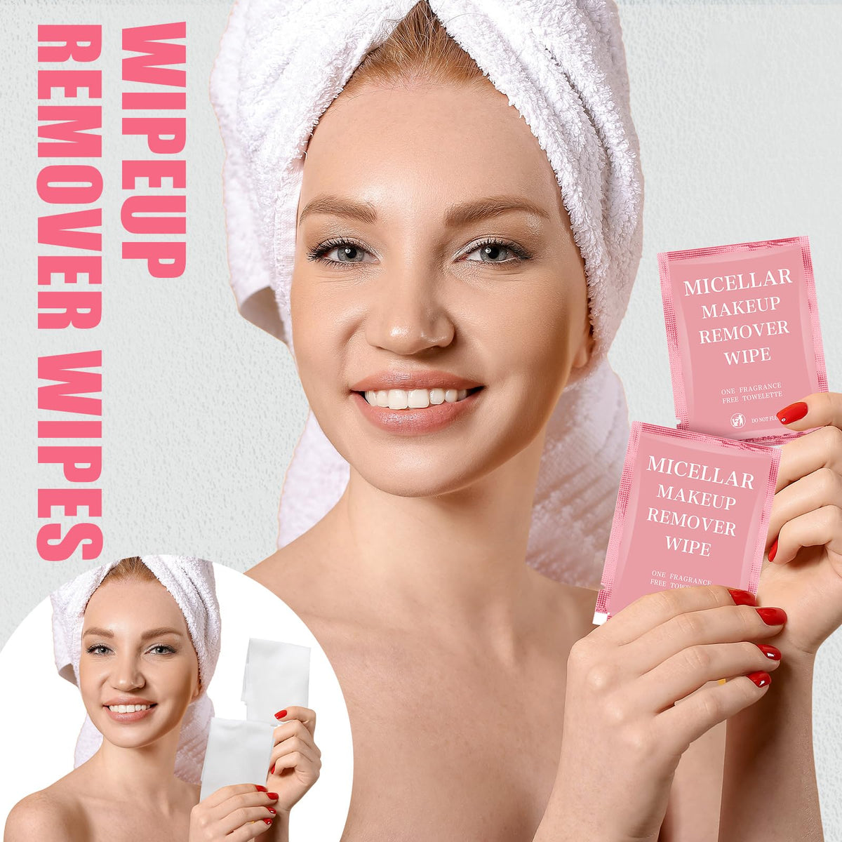 Ctosree pink packaging wipes suited for at-home or hotel stays.