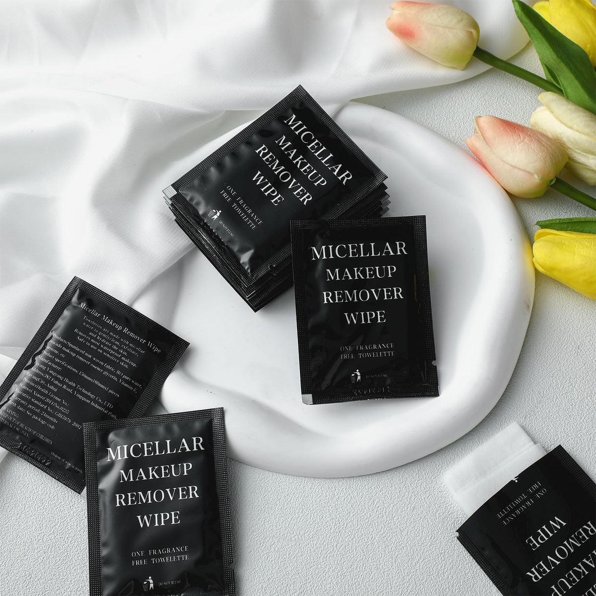 Ctosree travel-friendly makeup remover wipes for purses and luggage