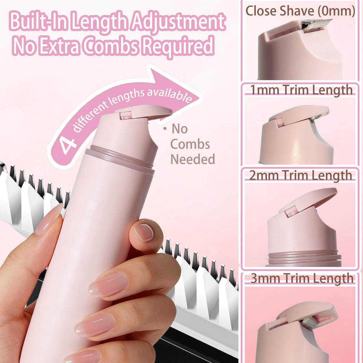 CTPCEEPT 2-in-1 electric razor for body and legs with smooth results