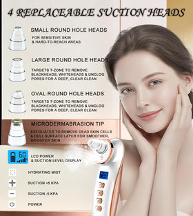 Ctpceept Blackhead Remover Pore Vacuum ellipse head for precise treatment.