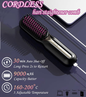 CTPCEEPT wide plates provide even heat for thick or curly hair