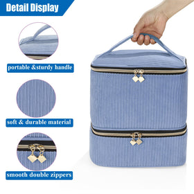CTWWFS corduroy organizer upper layer with lamp and cord compartments