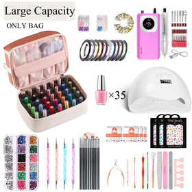 CTWWFS double-layer bag with handle and shoulder strap for travel.