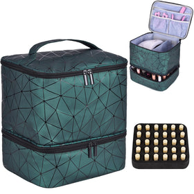 CTWWFS Nail Polish Organizer with 30-bottle capacity for organized travel.