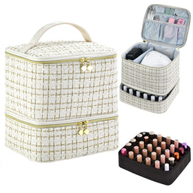 CTWWFS nail polish organizer with lamp case, closed for safe transport