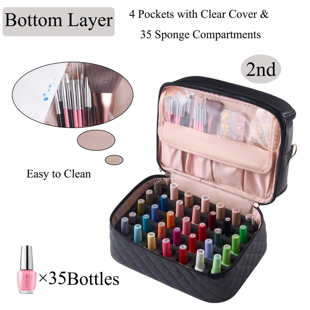 CTWWFS transparent lid keeps polishes visible and clean