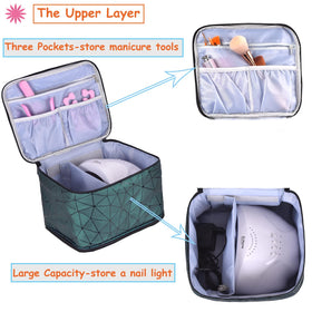 CTWWFS Upper-layer compartments hold files, drill bits, and remover for quick access.