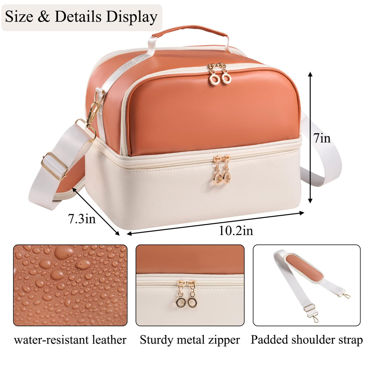 CTWWFS smooth zippers complement the refined look and ease access.
