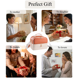 CTWWFS water-resistant leather shell protects contents during travel.