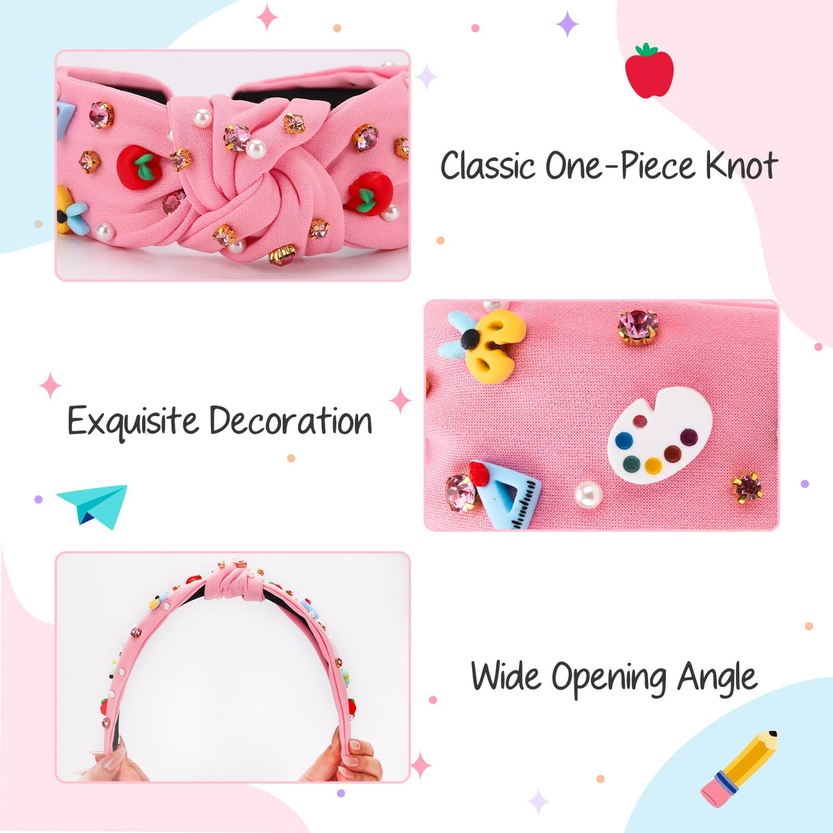 CTZENWAY embellished details with pencils and rulers highlight a creative teacher look.
