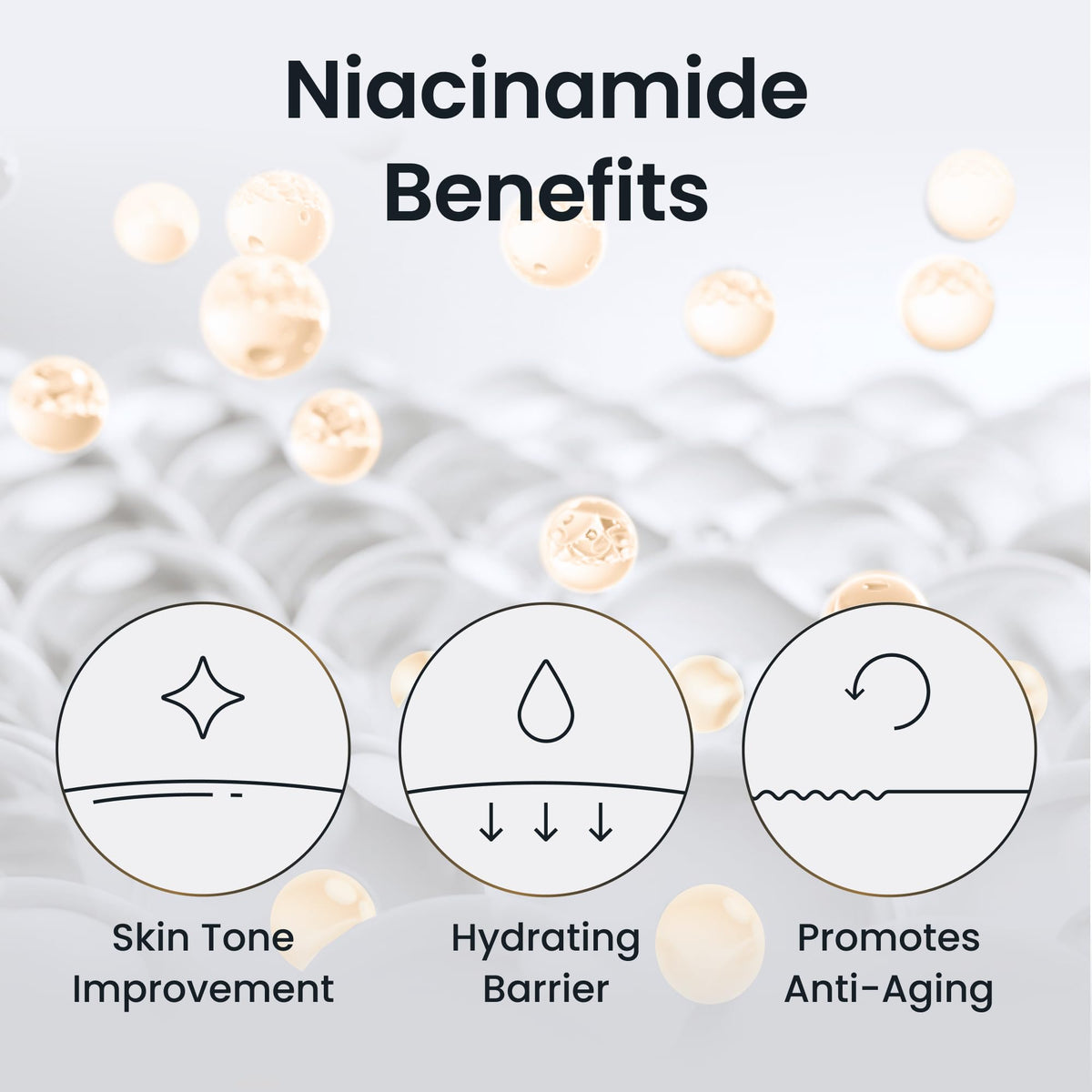 CU DR. SOLUTION Niacinamide 20% ampoule applied on face for even tone.