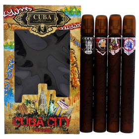 Cuba City Hollywood bottle on shelf, ideal for daily wear and travel.