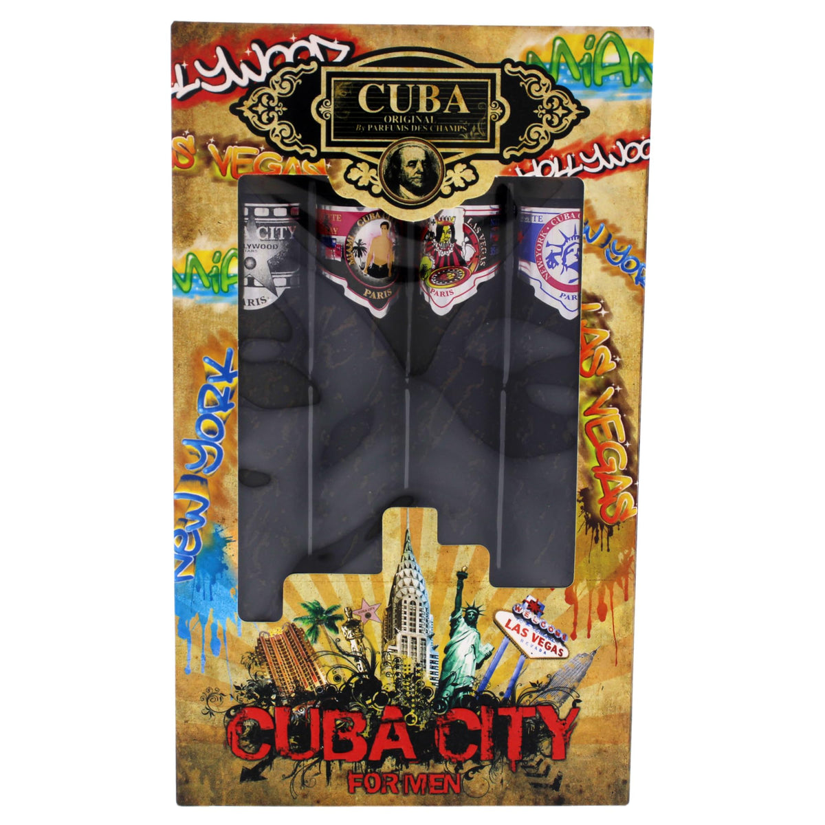Cuba City Miami bottle display, refreshing daytime option for work and weekends.