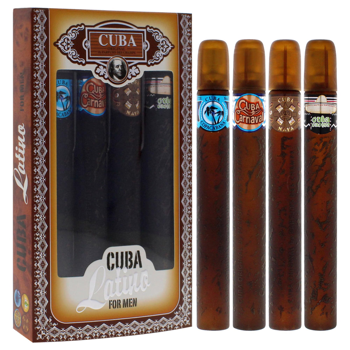 Cuba Latino Carnaval EDT bottle with vibrant packaging
