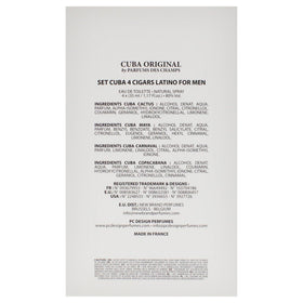 Cuba Latino 4-piece set packaging suitable for gifting