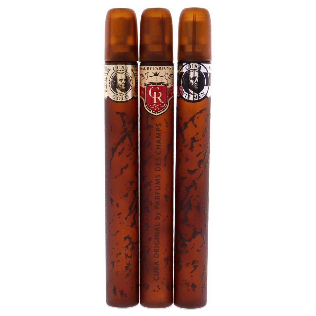Cuba Trio Best 1 Gift Set gold edt bottles on display, premium daily fragrance.