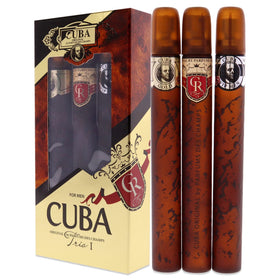 Cuba Trio Best 1 Gift Set woody aromatic blend close shot, versatile daily wear.