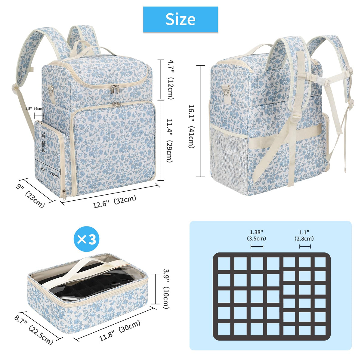 CUBETASTIC durable padding protects delicate polishes during travel.