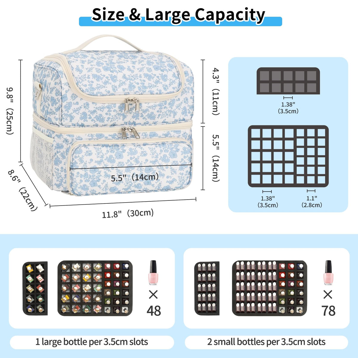CUBETASTIC front zip pocket and side pockets for quick tool access during travel.