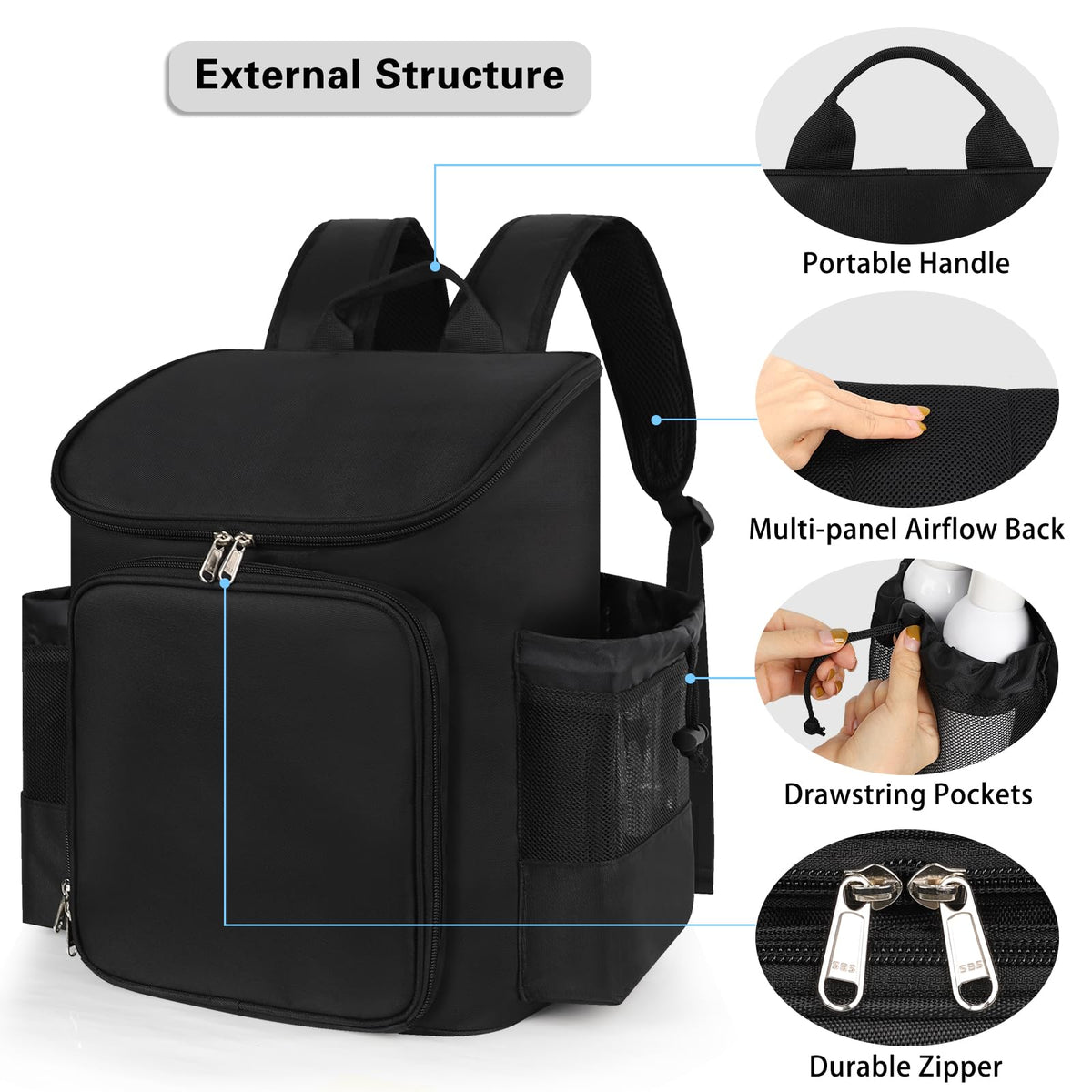 CUBETASTIC heat-resistant lining protects hot tools during transport.