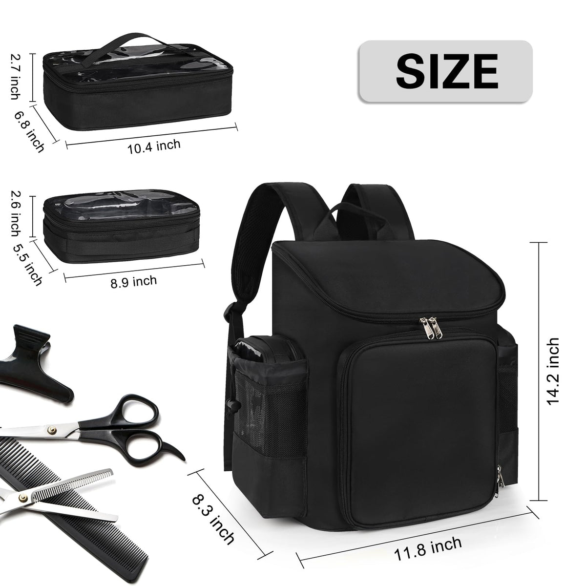 CUBETASTIC bag features durable nylon fabric for frequent travel.