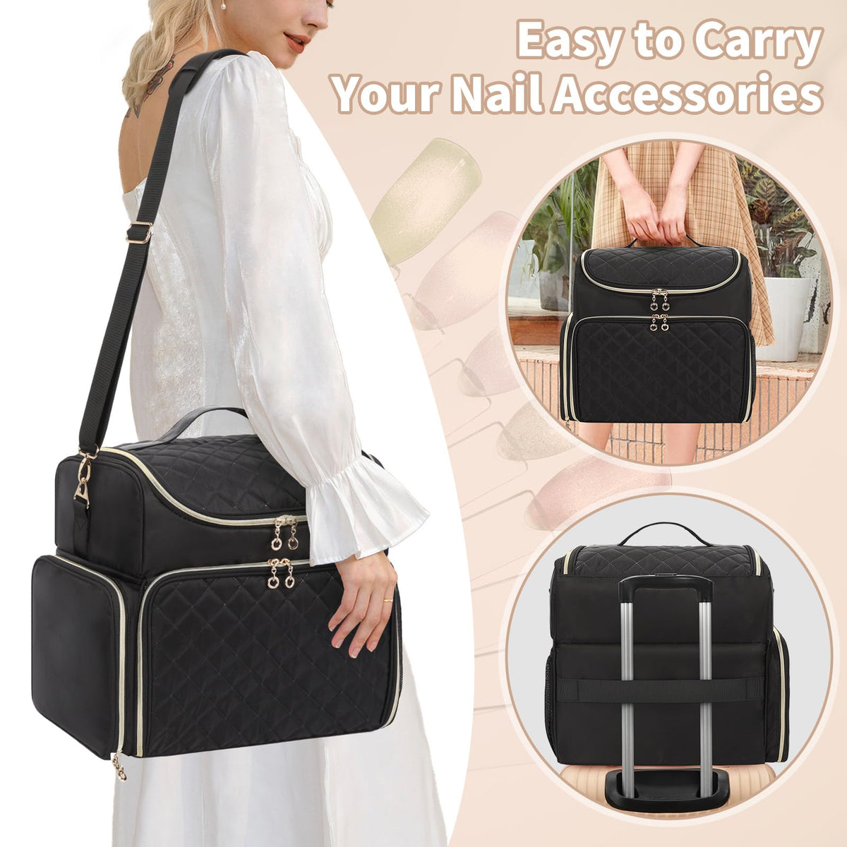 CUBETASTIC luggage strap compatible for travel setups