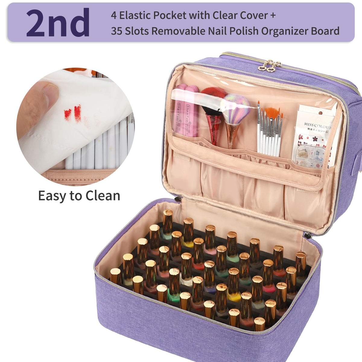 CUBETASTIC interior shows 45 bottle slots for efficient storage.