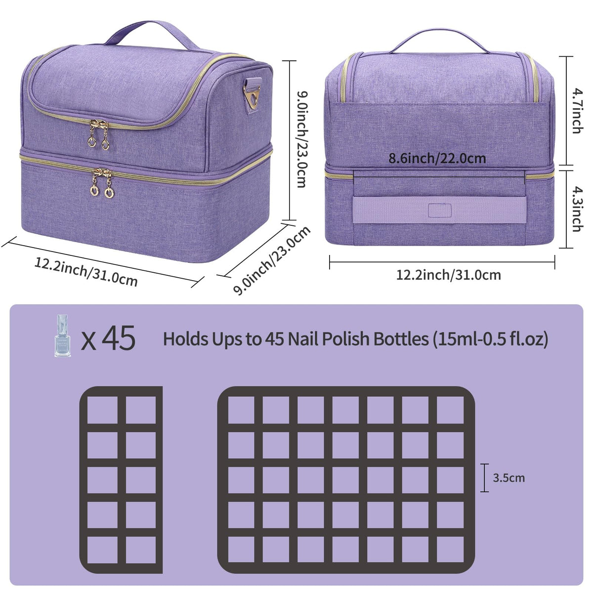 CUBETASTIC lower compartment stores bottles and tools securely.