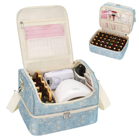 Cubetastic nail polish organizer front view showing accessible bottle slots.