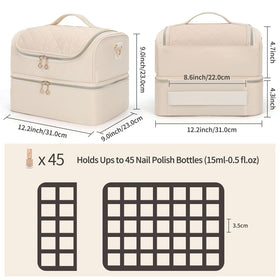 CUBETASTIC upper layer board with removable 10-slot organizer keeps frequently used shades accessible.