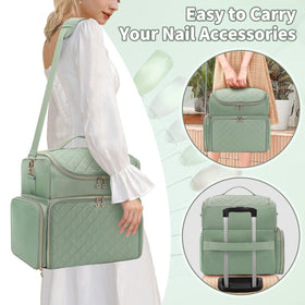 Cubetastic upper layer with mesh pocket holds accessories for quick access.