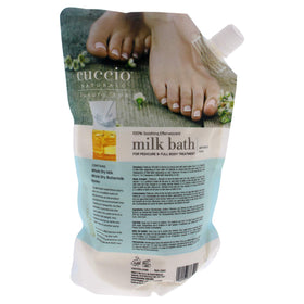 Cuccio Naturale milk bath pedicure 32oz soak in tub for hydrated skin