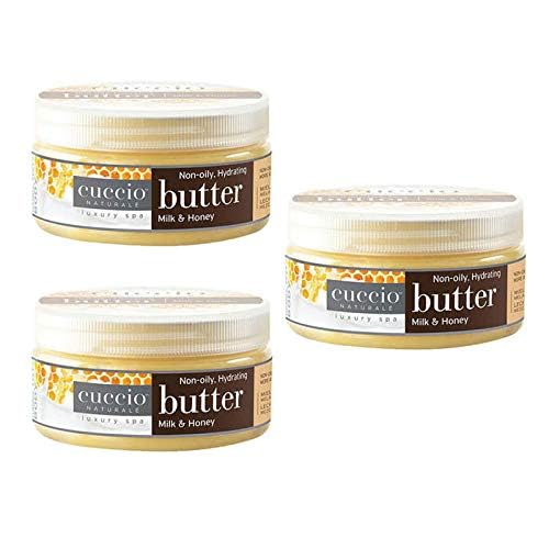 Cuccio Naturale Milk & Honey Lotion texture close-up showing non-greasy absorption.