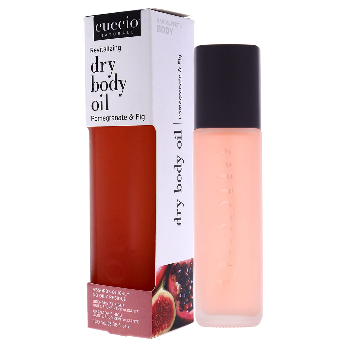 Applying Cuccio Naturale Revitalizing Dry Body Oil for daily fragrance and hydration.