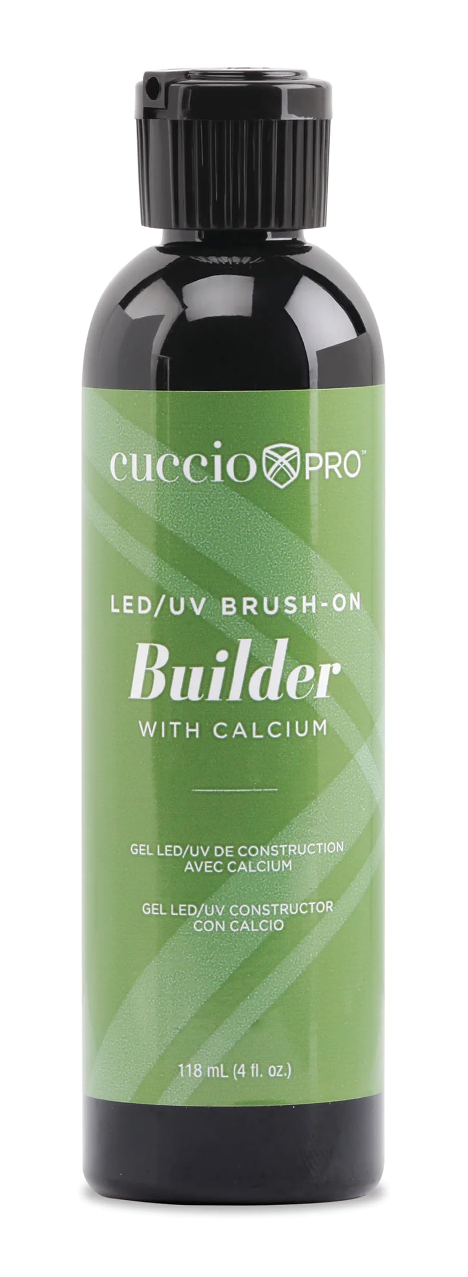 Cuccio Pro Brush-On Builder Gel with Calcium for smooth, strong nail enhancements.