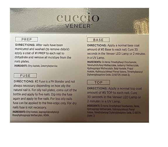 Cuccio Veneer application bottle enables smooth, even color coverage.