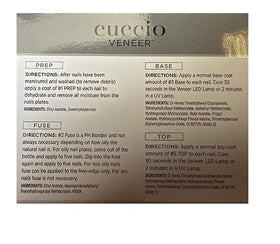 Cuccio Veneer application bottle enables smooth, even color coverage.