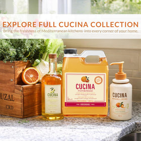 Cucina 1L refill packaging emphasizes extended use and lower packaging