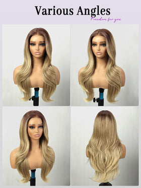 cuiud Blond 230g light and fluffy wig with easy handling