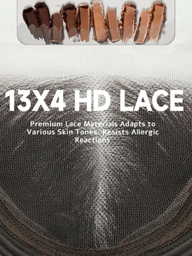 Cuiud chocolate brown lace front wig 26inch side part for versatile styling