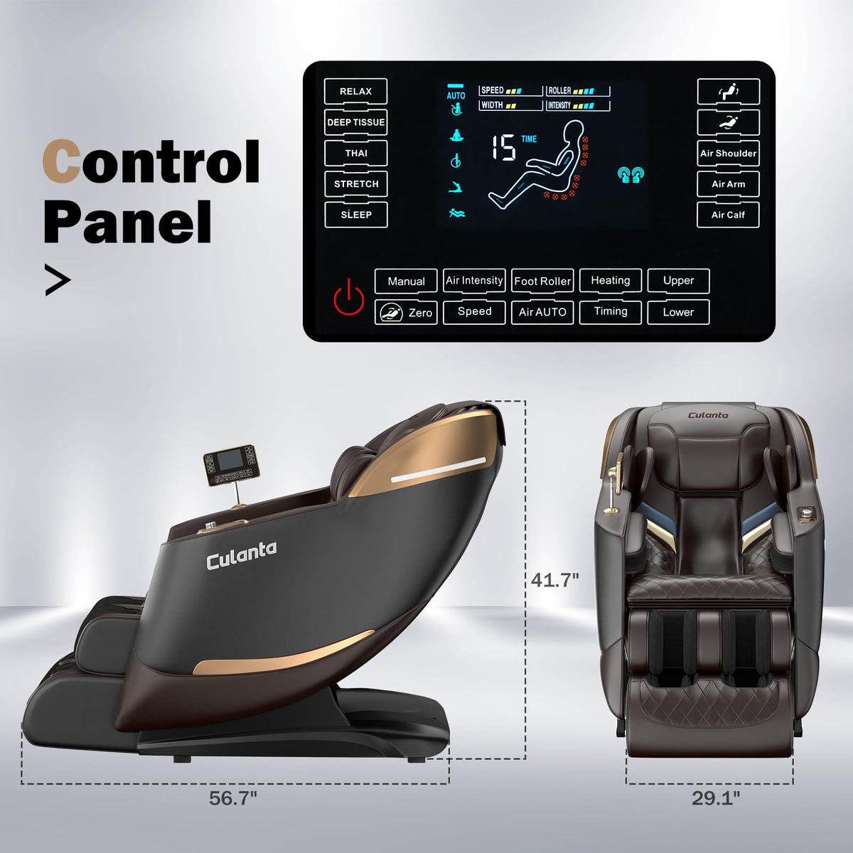 Culanta chair demonstrates SL-Track coverage from head to toe.