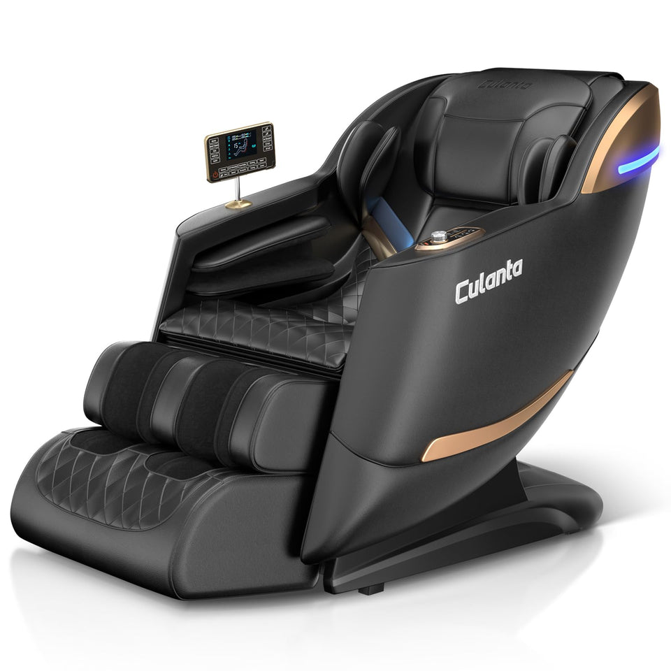 Culanta U1-Black massage chair with full-body SL-track for thorough relaxation