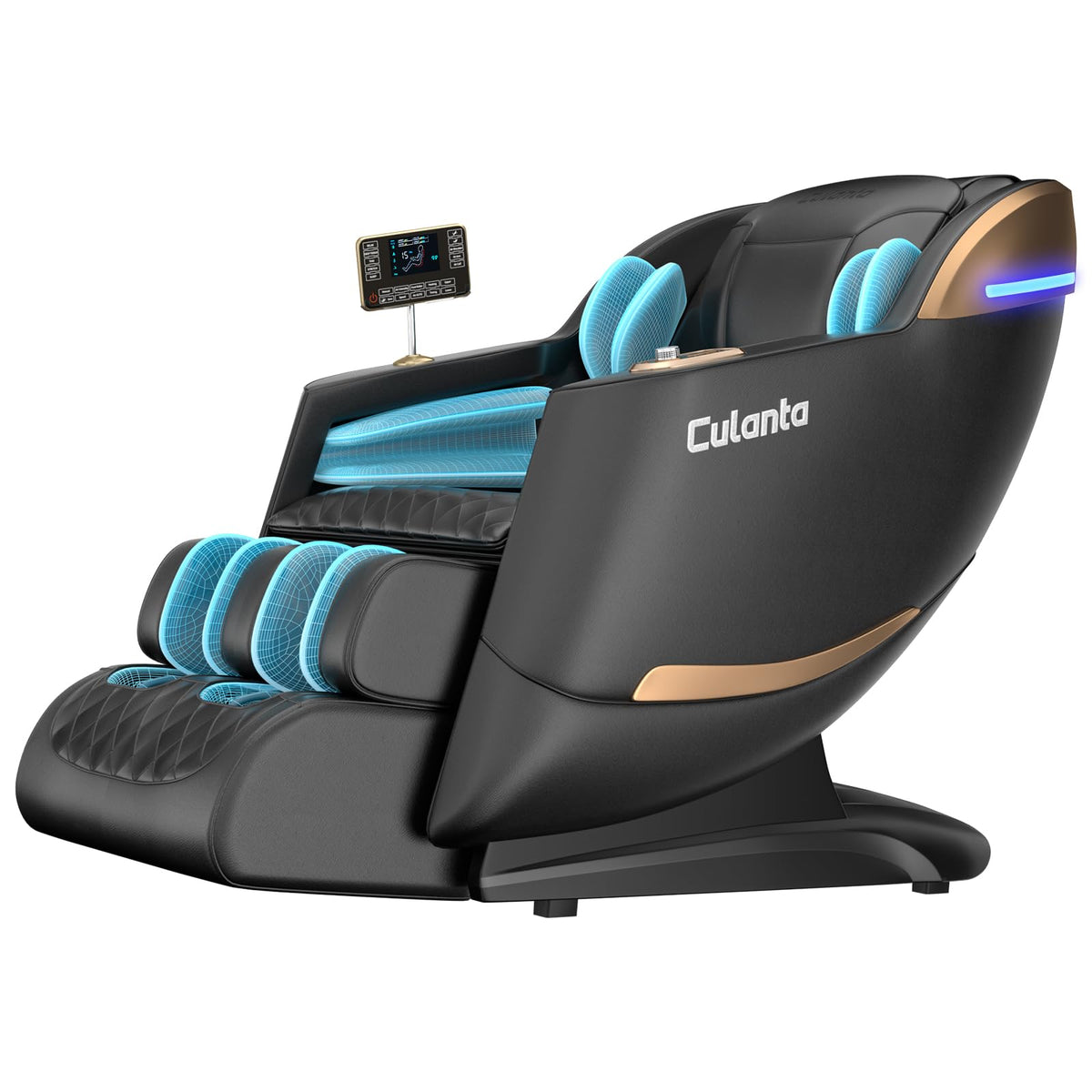 Culanta U1-Black modern design fits any home spa setup