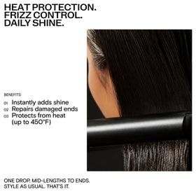 CULISE Hair Oil sea buckthorn and grapeseed formula nourishes strands.