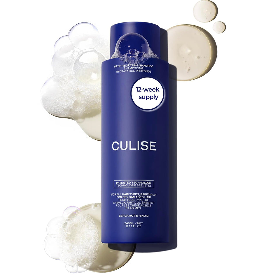 CULISE Korean Hydrating Shampoo bottle close-up showing premium hydration.