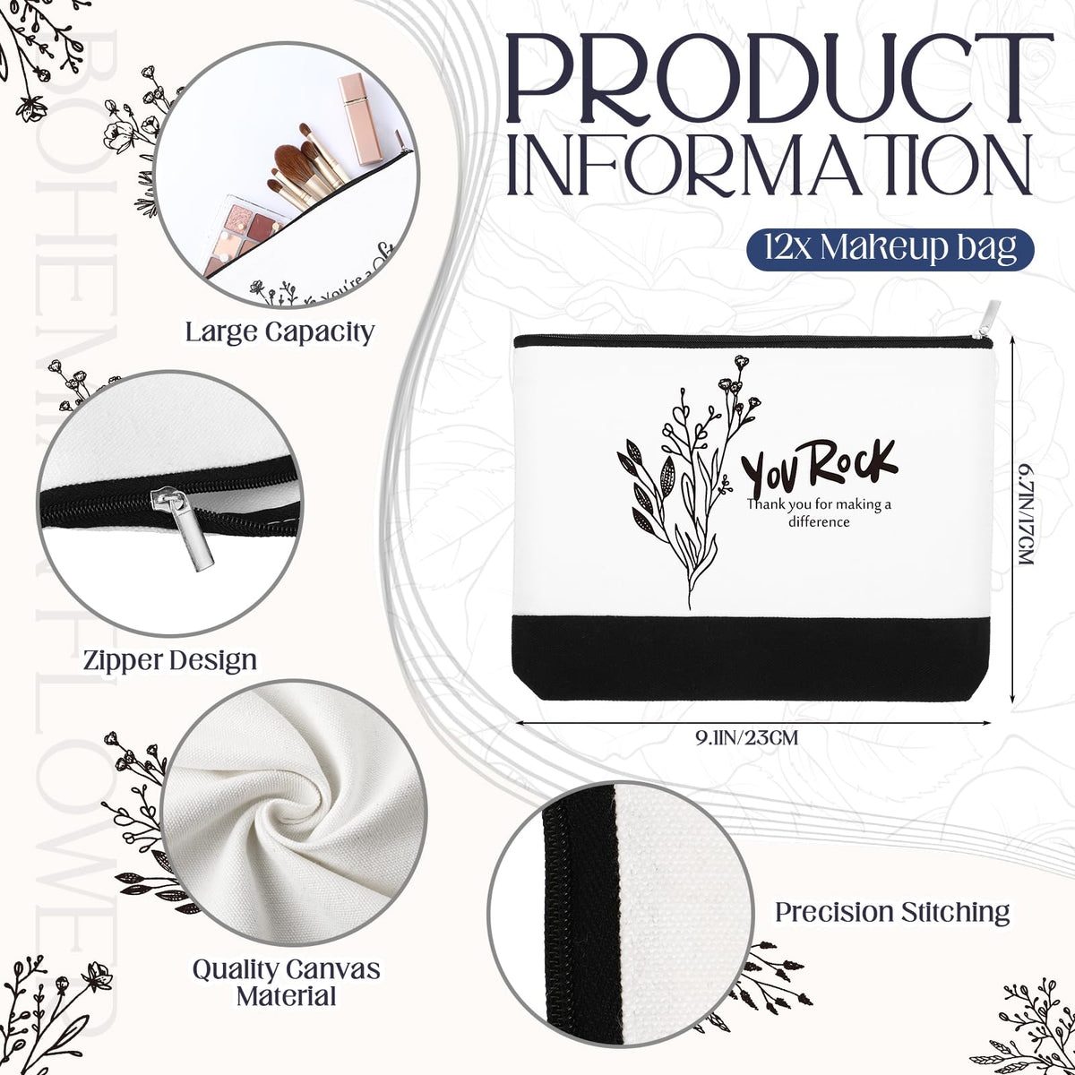 Cunno compact makeup pouch sized 9x6x1.6 inches for cosmetics.